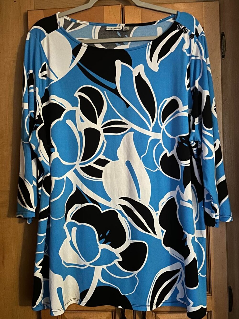 Croft & Barrow Colorful Floral Top 1X